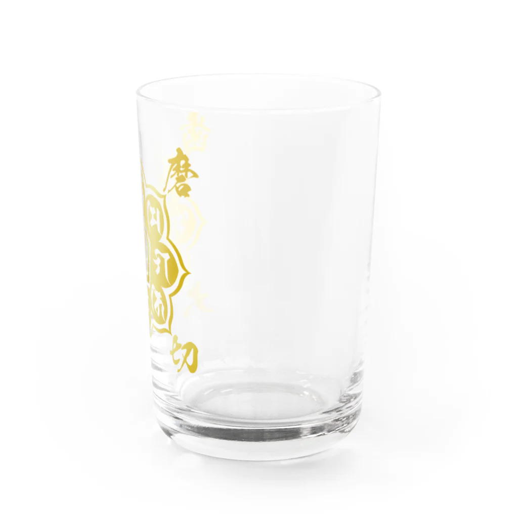 雁花工房（寄付アイテム販売中です）の歯磨き大切（梵字） Water Glass :right