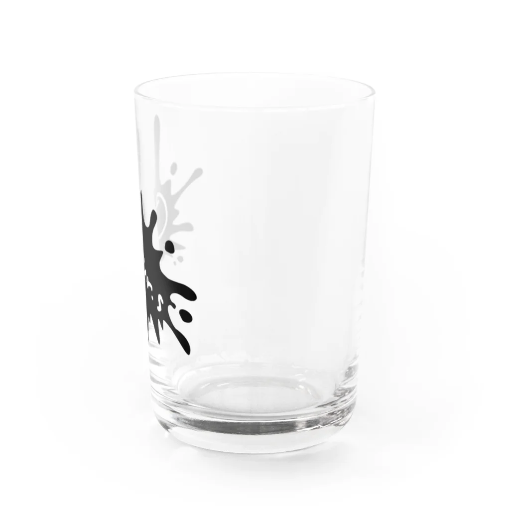 Our.s SUZURI店のOur.s とびちるビックインク風ロゴ Water Glass :right