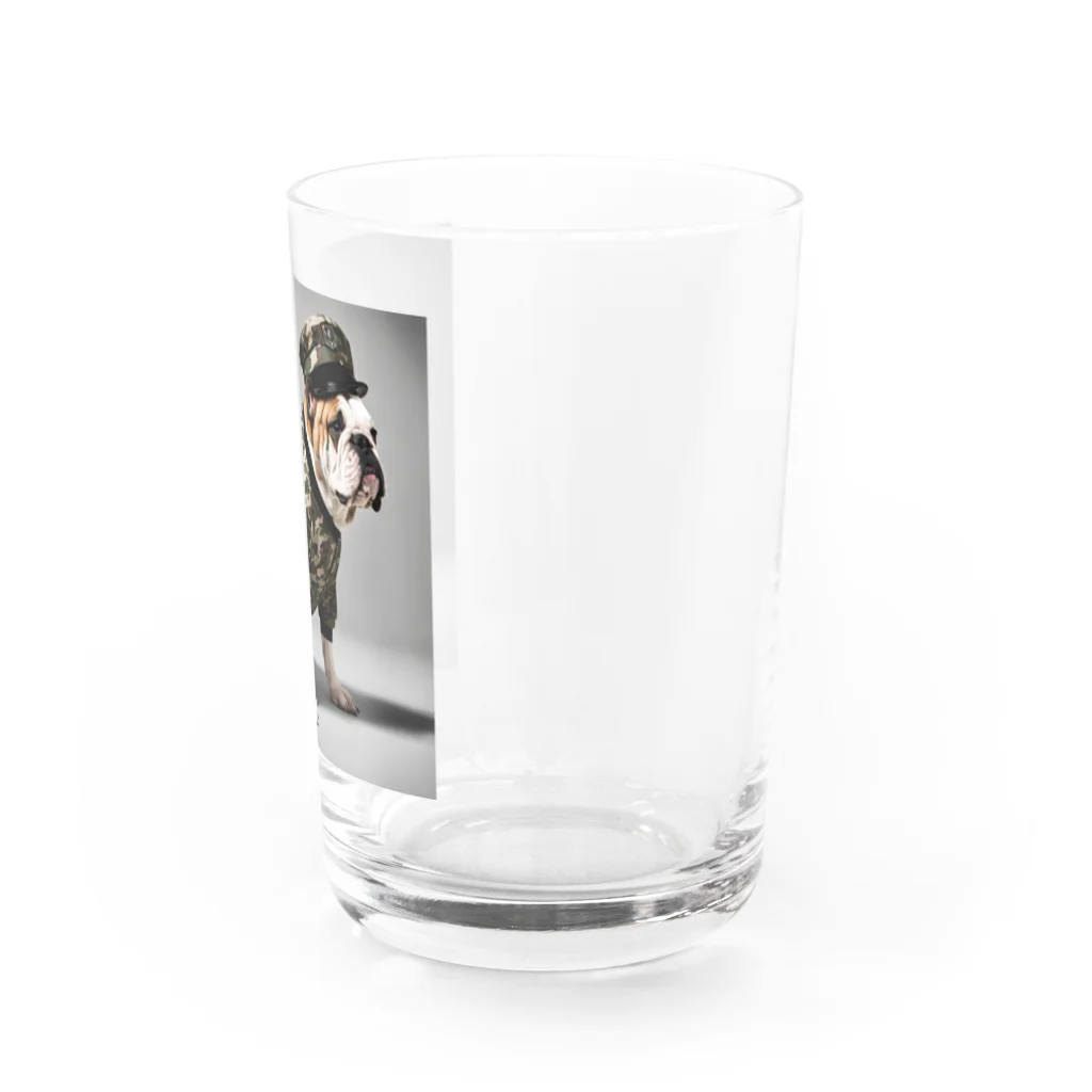 中原ひろふみのブルド軍曹 Water Glass :right