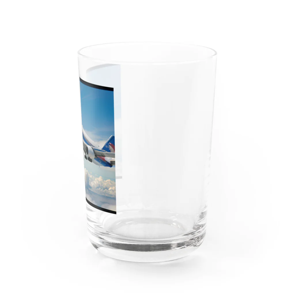 あかいはちのフィリピンの旅客機 Water Glass :right