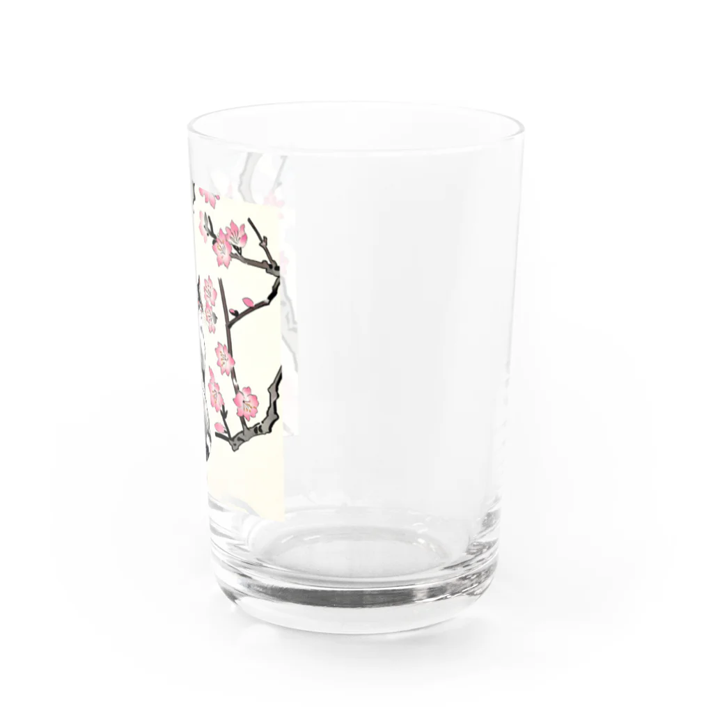 やさぐれちゃんの春の花と猫 Water Glass :right