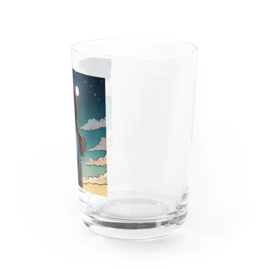 PanHanaChanのThe girl who looks at the sky Water Glass :right