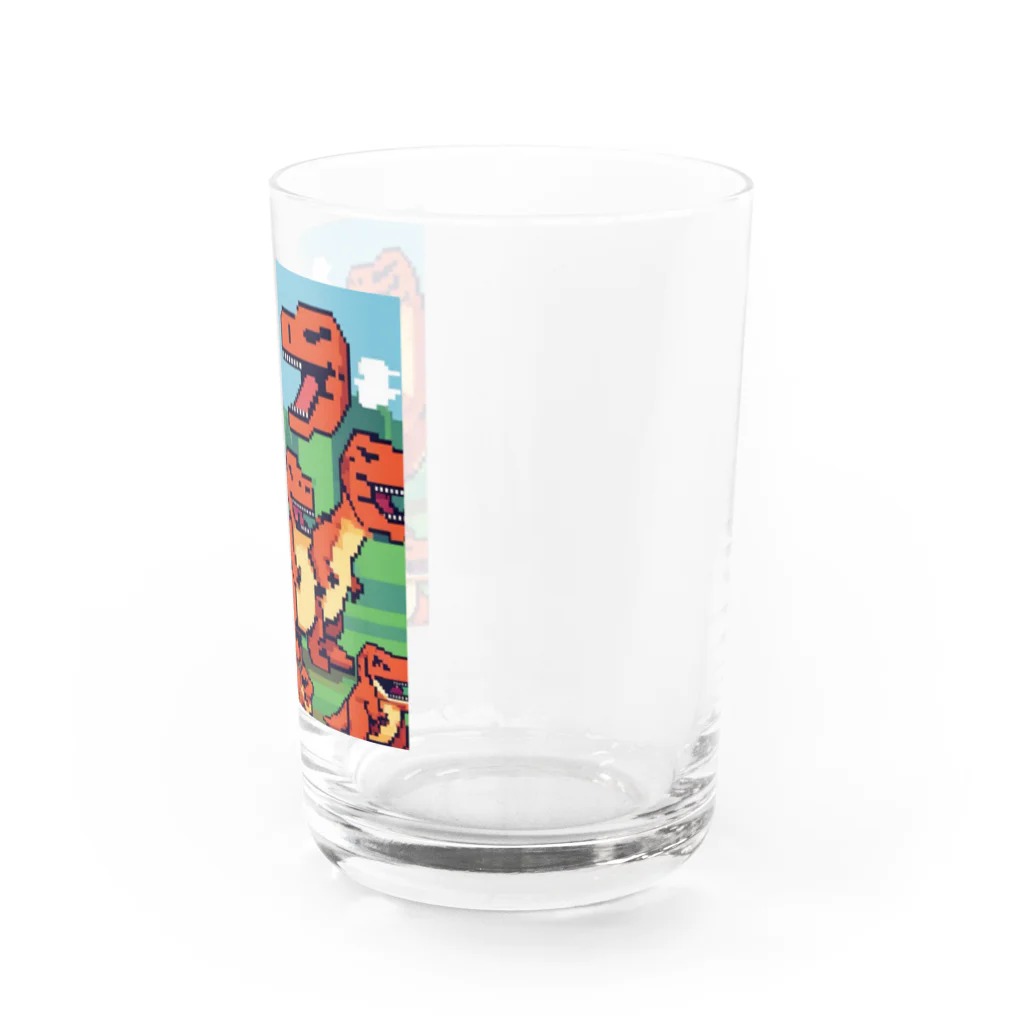 jj2424のティラノサウルス5 Water Glass :right