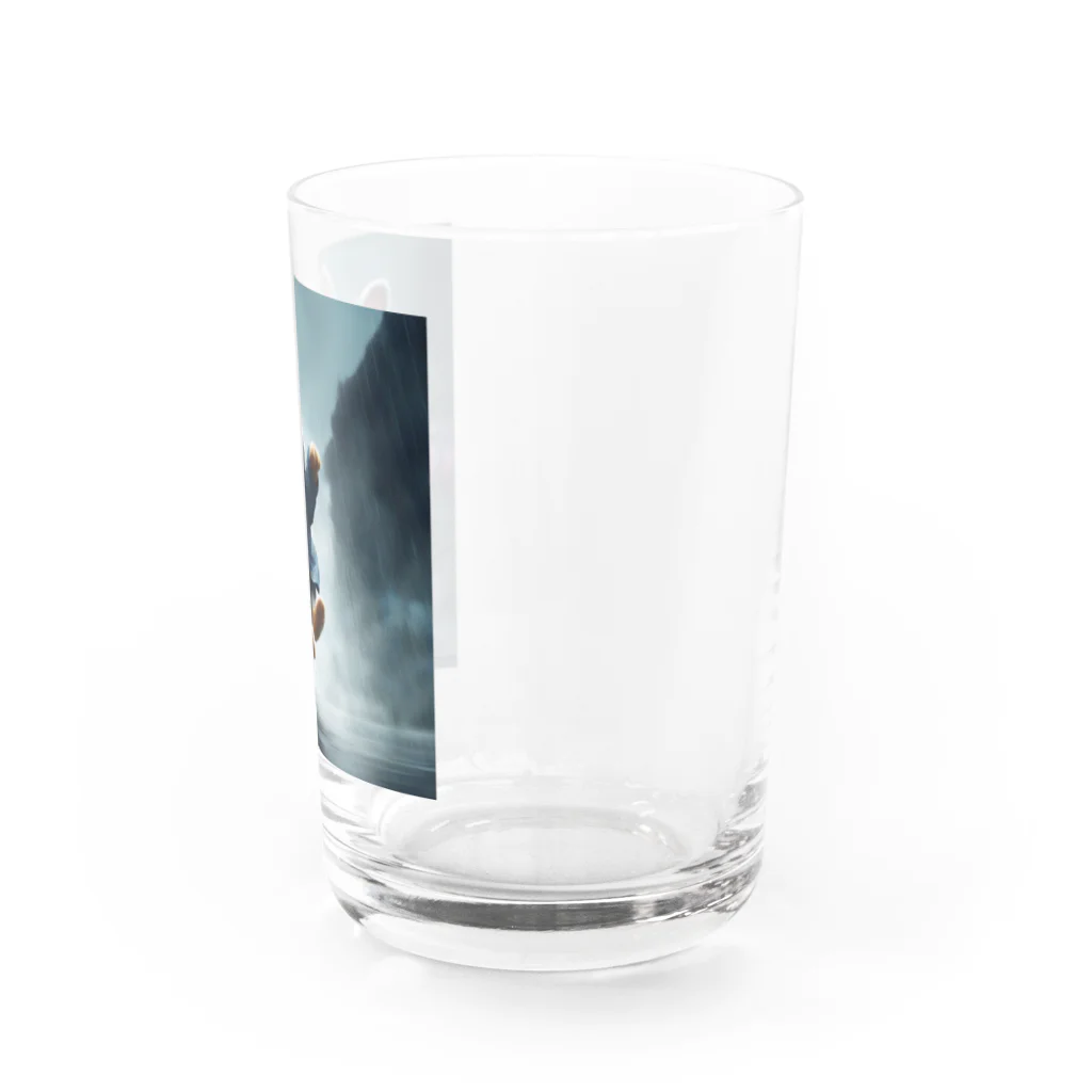 星パンダショップの雨の日もはっぴーらびっと Water Glass :right