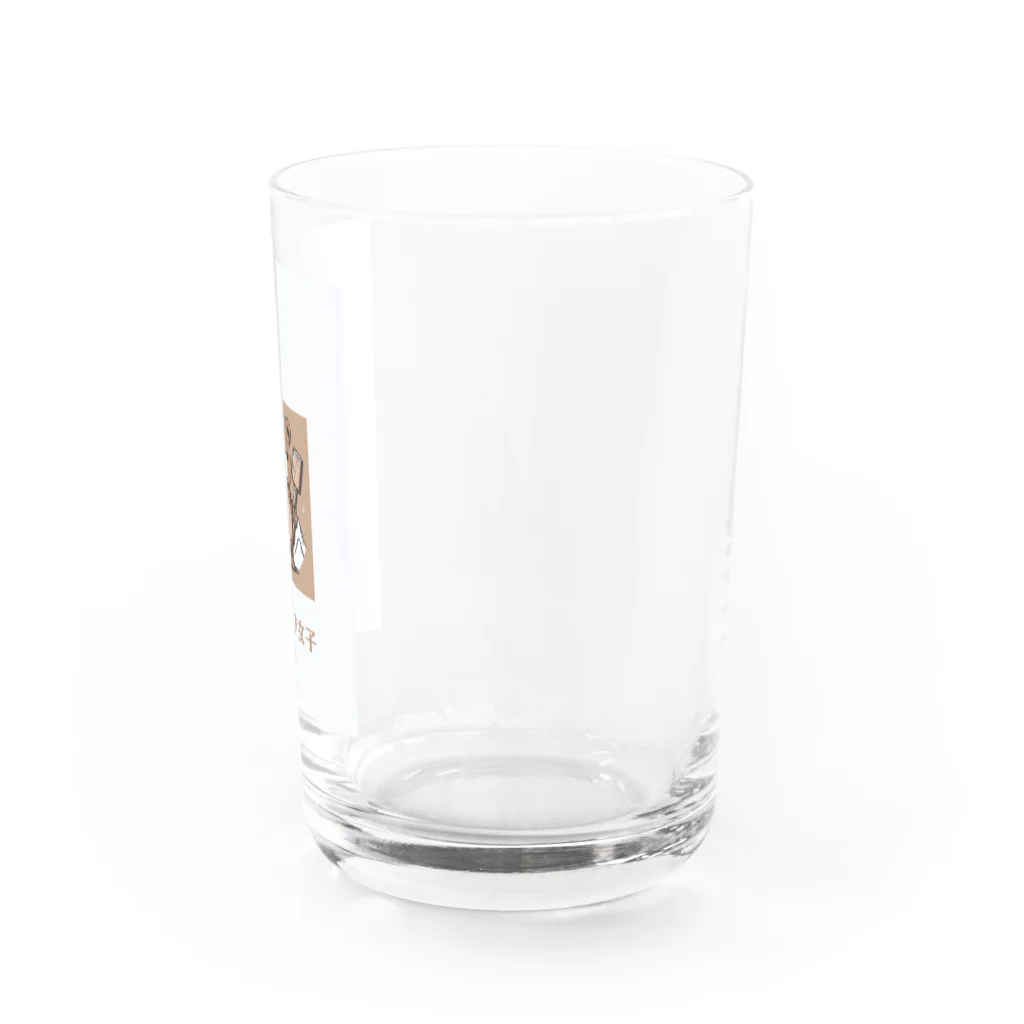 PORUPORU789の薪割りくまちゃん Water Glass :right