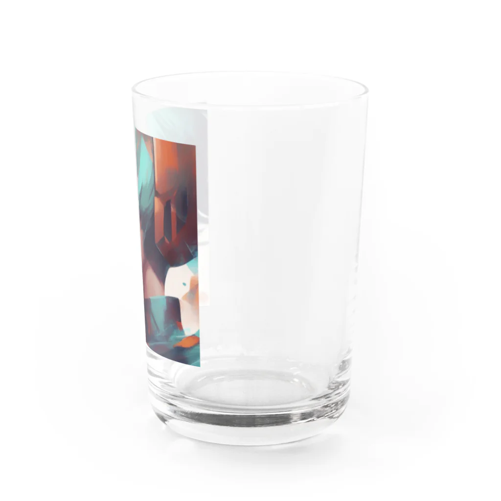 たてっぴのショップのボブカットのアイドル Water Glass :right