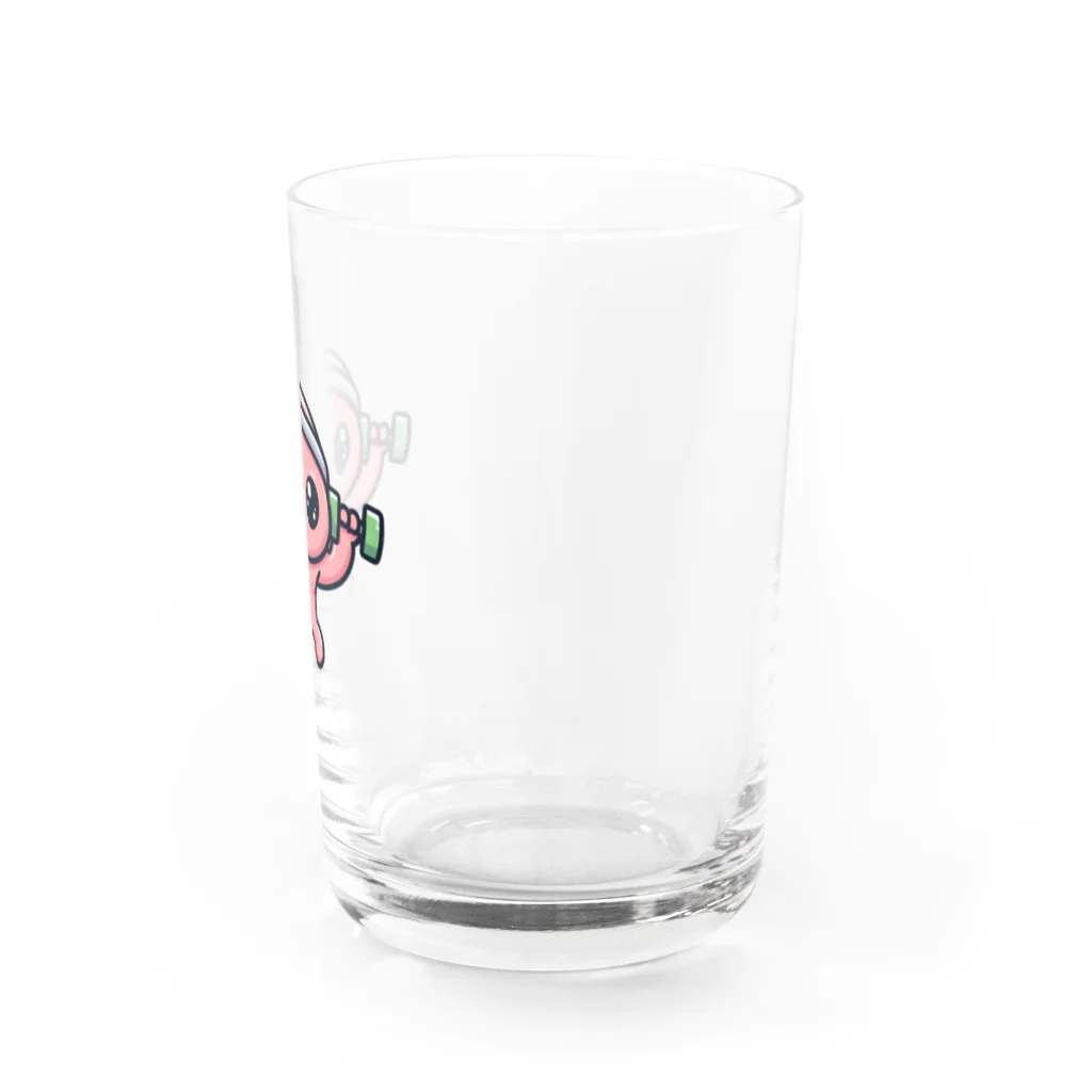 おふざけの筋トレ宇宙人 Water Glass :right