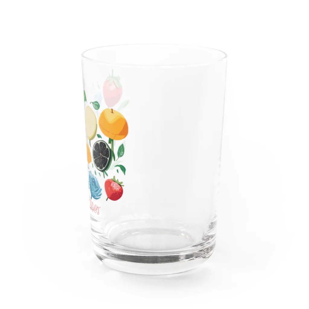 ファンシーTシャツ屋のファンシーフルーツフラワー Water Glass :right