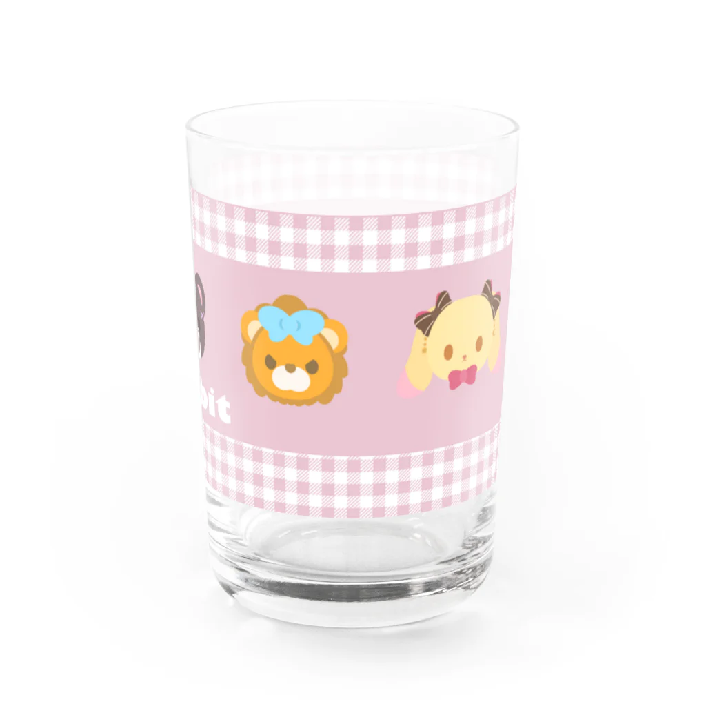 うちゃびっとやさん。の【usabit】けもびっとpink2 Water Glass :right