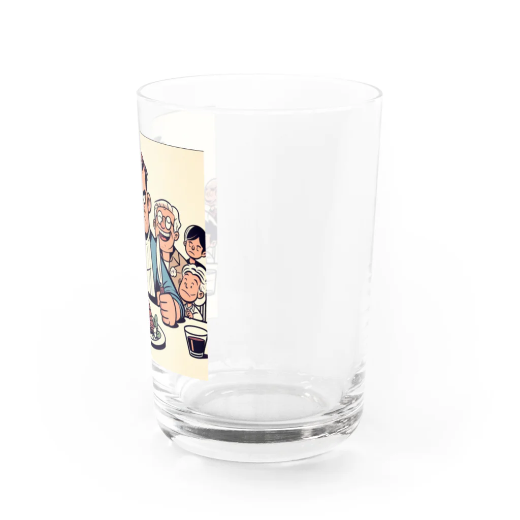 saijo79のステーキを食べるイカツイおじさん Water Glass :right