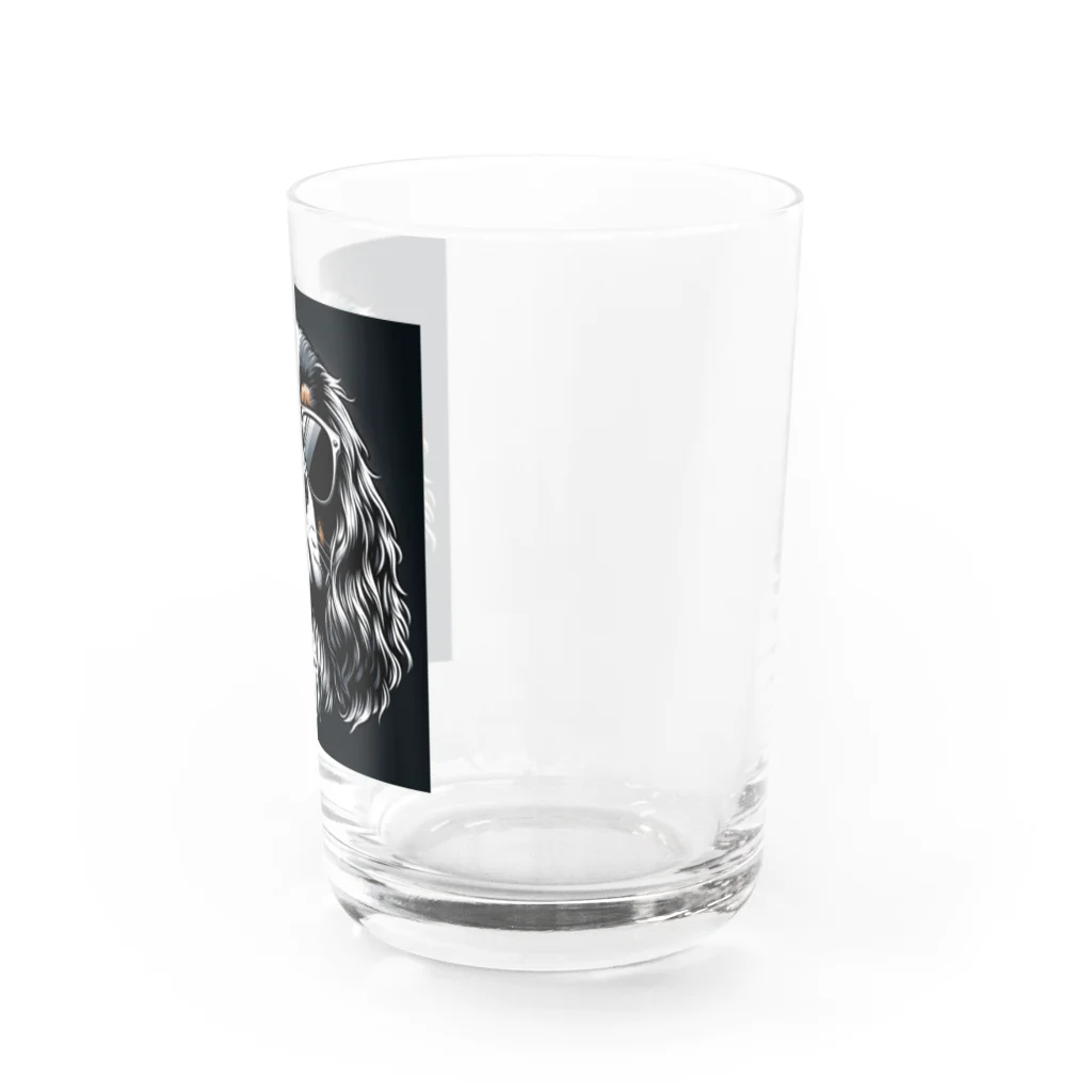 animalmahiaのイカつめなキャバリア・キング・チャールズ・スパニエル Water Glass :right