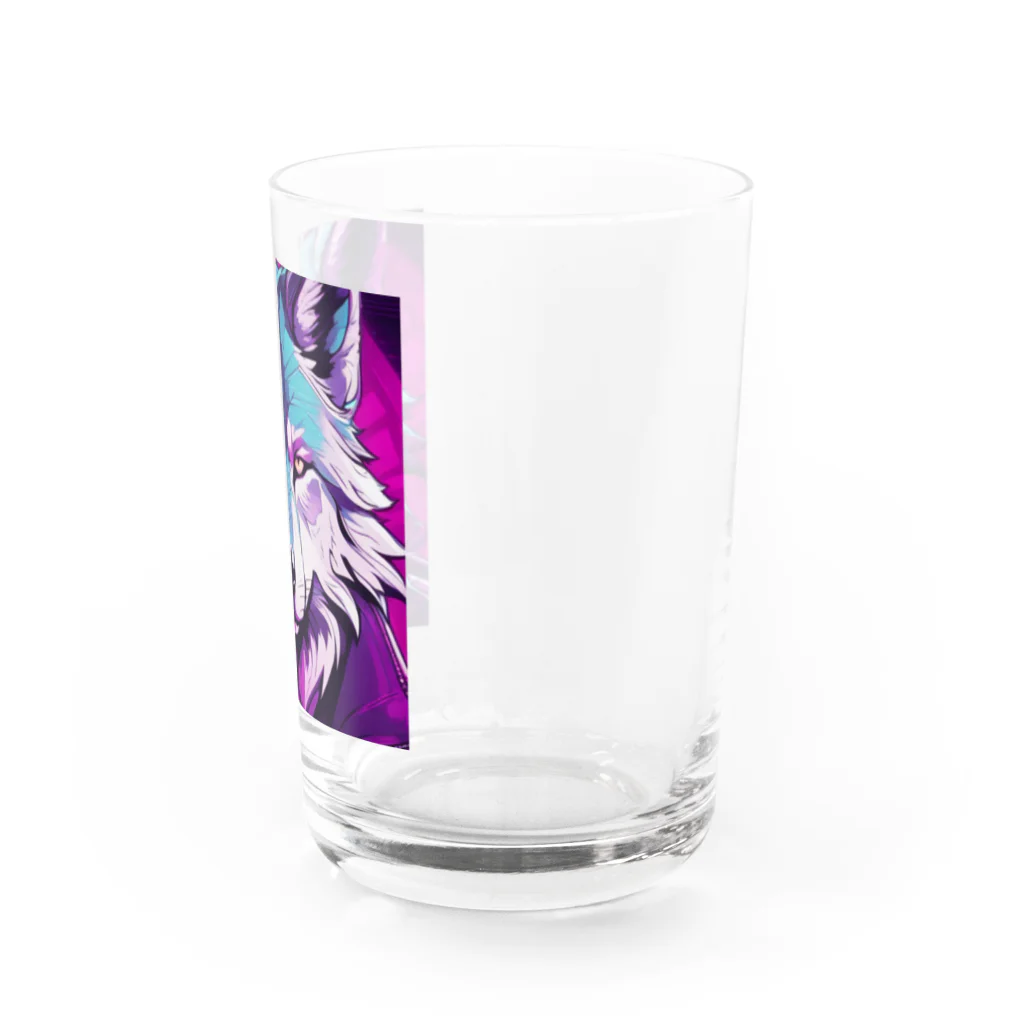 ten410のカッコいい狼 Water Glass :right