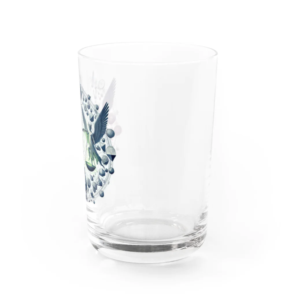 3匹の黒猫 ショップの審判の天秤 Water Glass :right