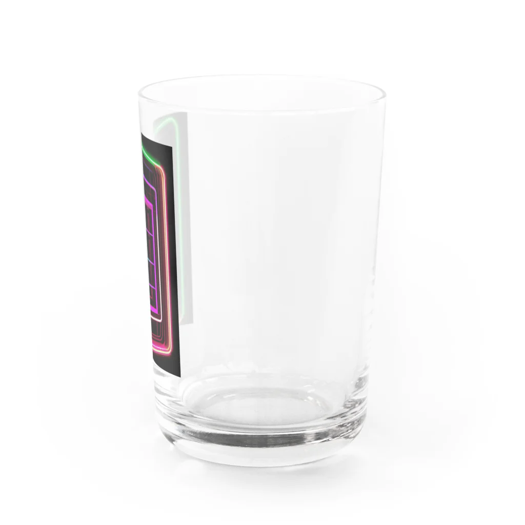 Association Against Mirroring SelfiesのAbstract_Neonsign Water Glass :right