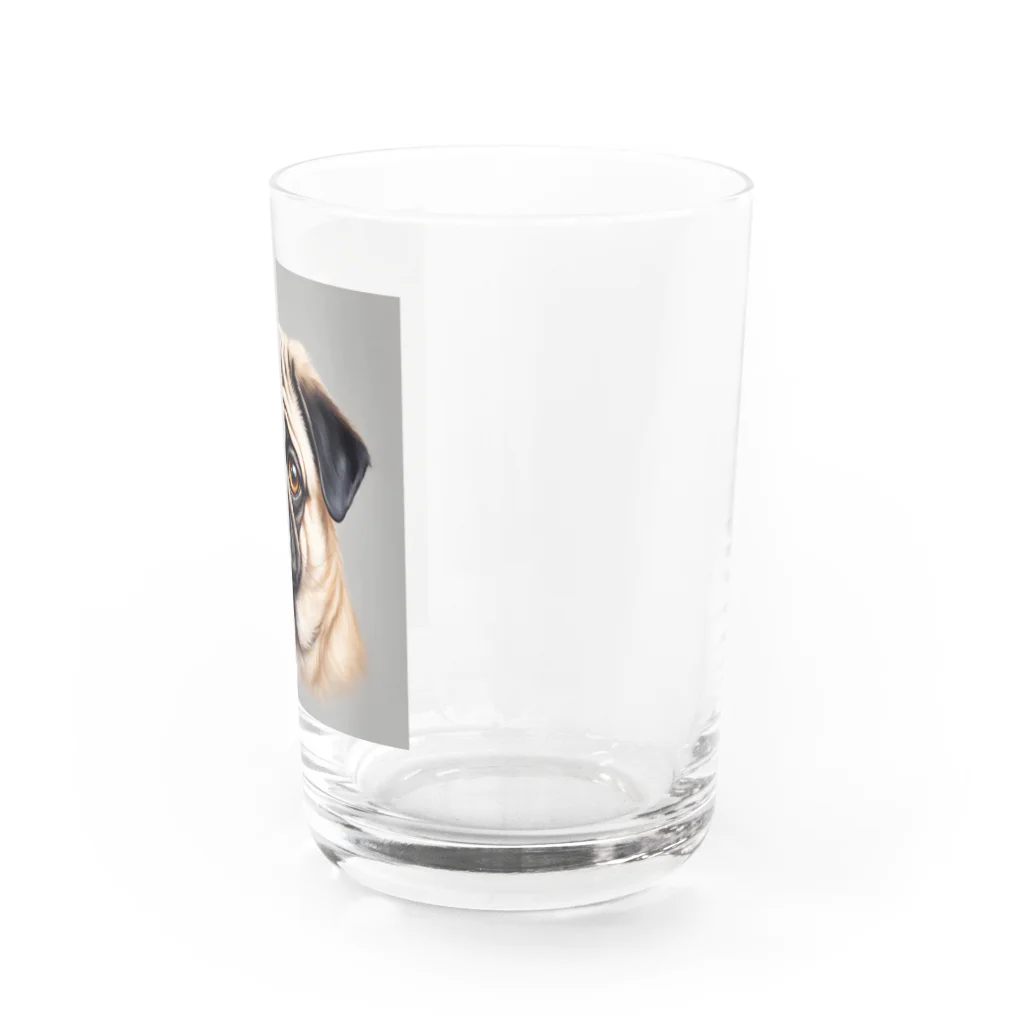 Hapirizeのパグりん Water Glass :right