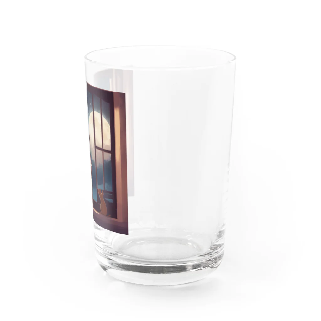 たまねぎの窓の中に立つ少年が、深い夜空を見つめている。 Water Glass :right