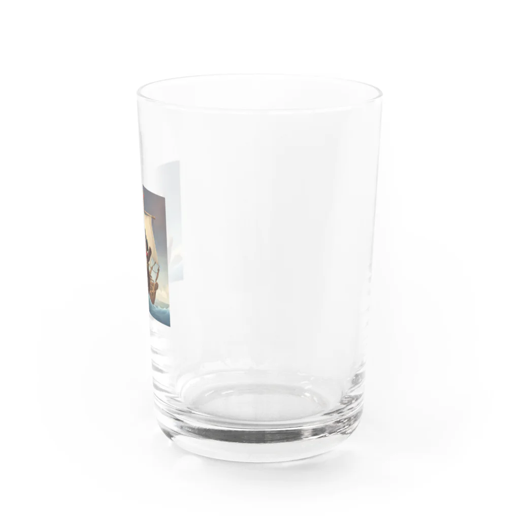 にんにんにんじゃの熊海賊 Water Glass :right