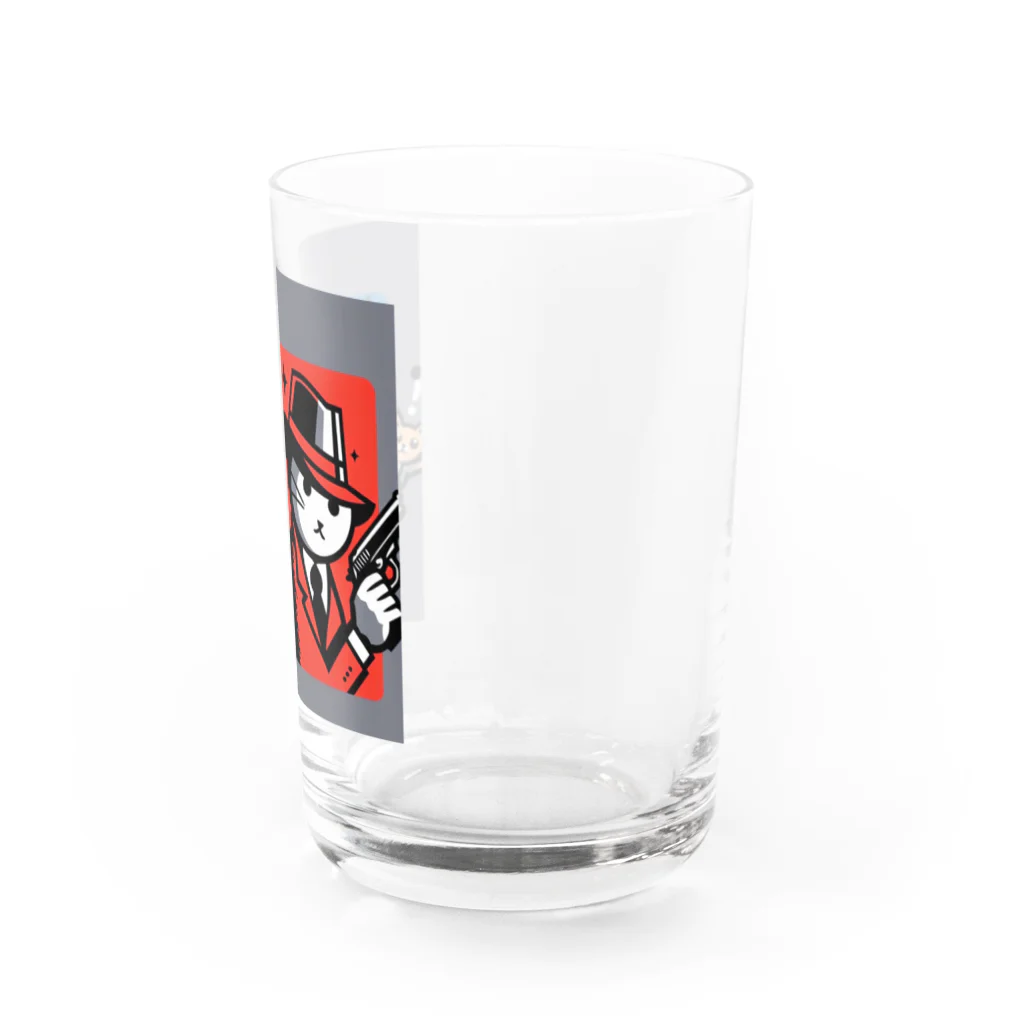 はまみるのライバル同士の猫 Water Glass :right