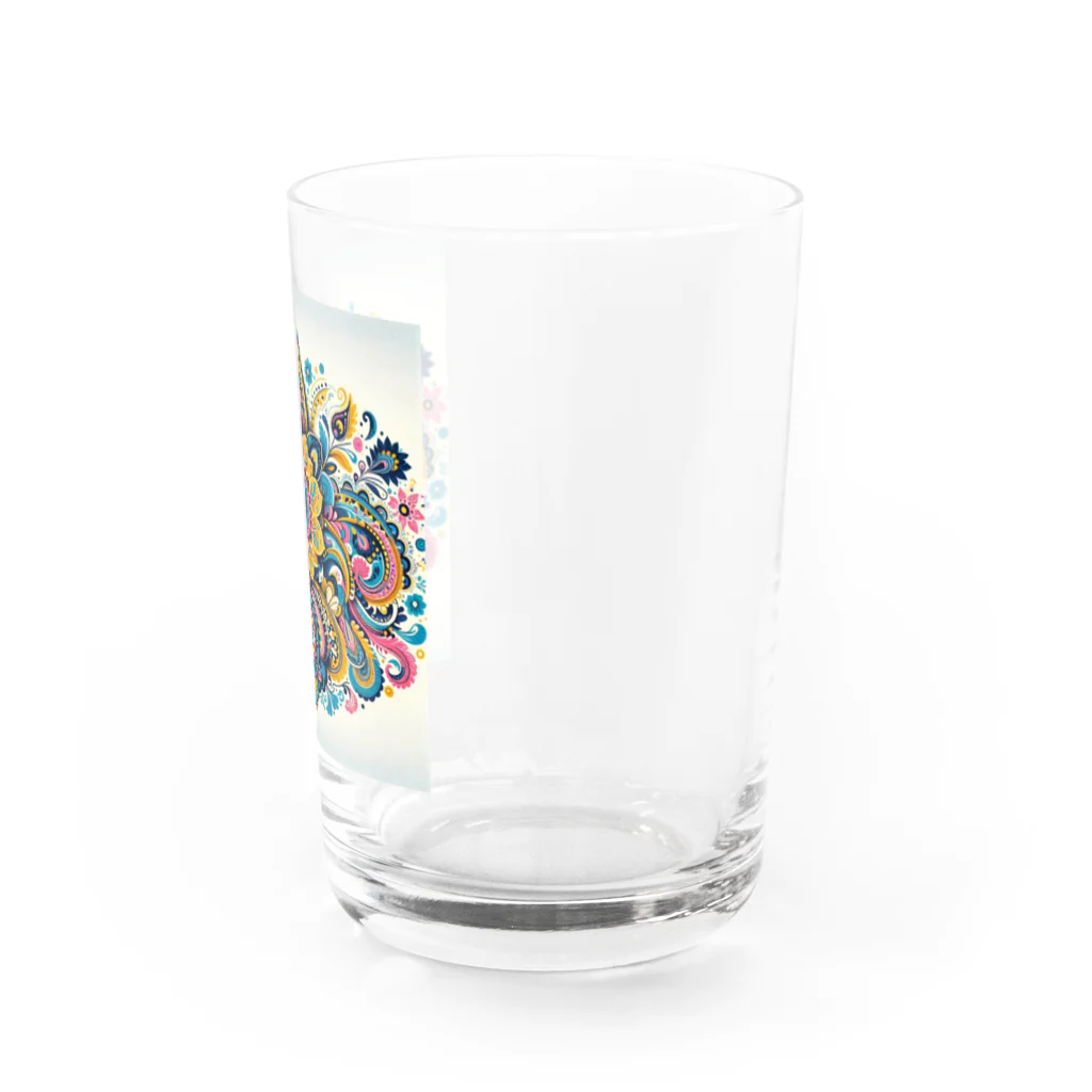 saqui.comのパステルカラーのインド柄 Water Glass :right