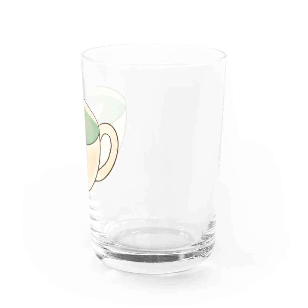 orange_honeyの抹茶オレ　ワンポイント Water Glass :right