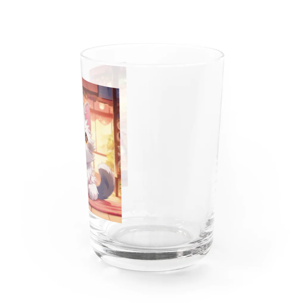 kuromasu_yuzuの夕焼けにゃんにゃん Water Glass :right