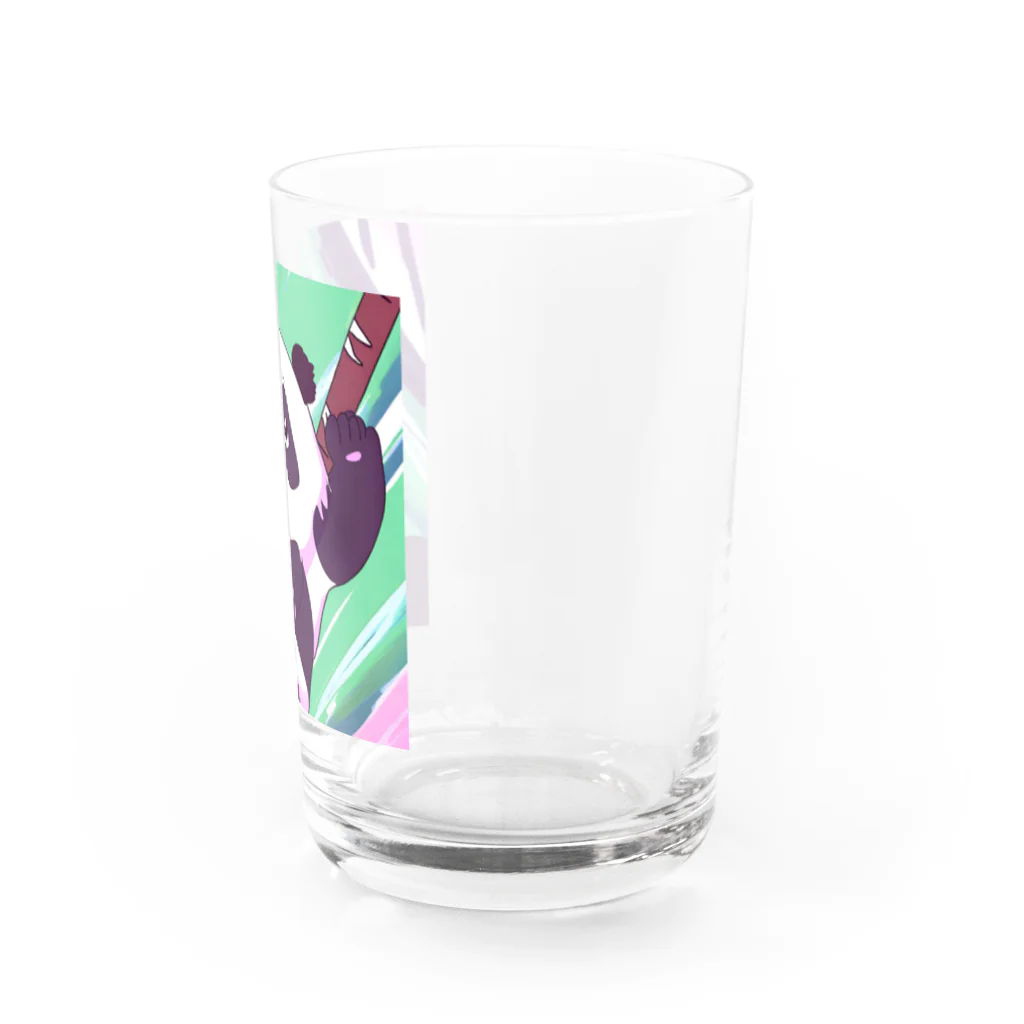 カラフルパンダズのパステルパンダちゃん Water Glass :right