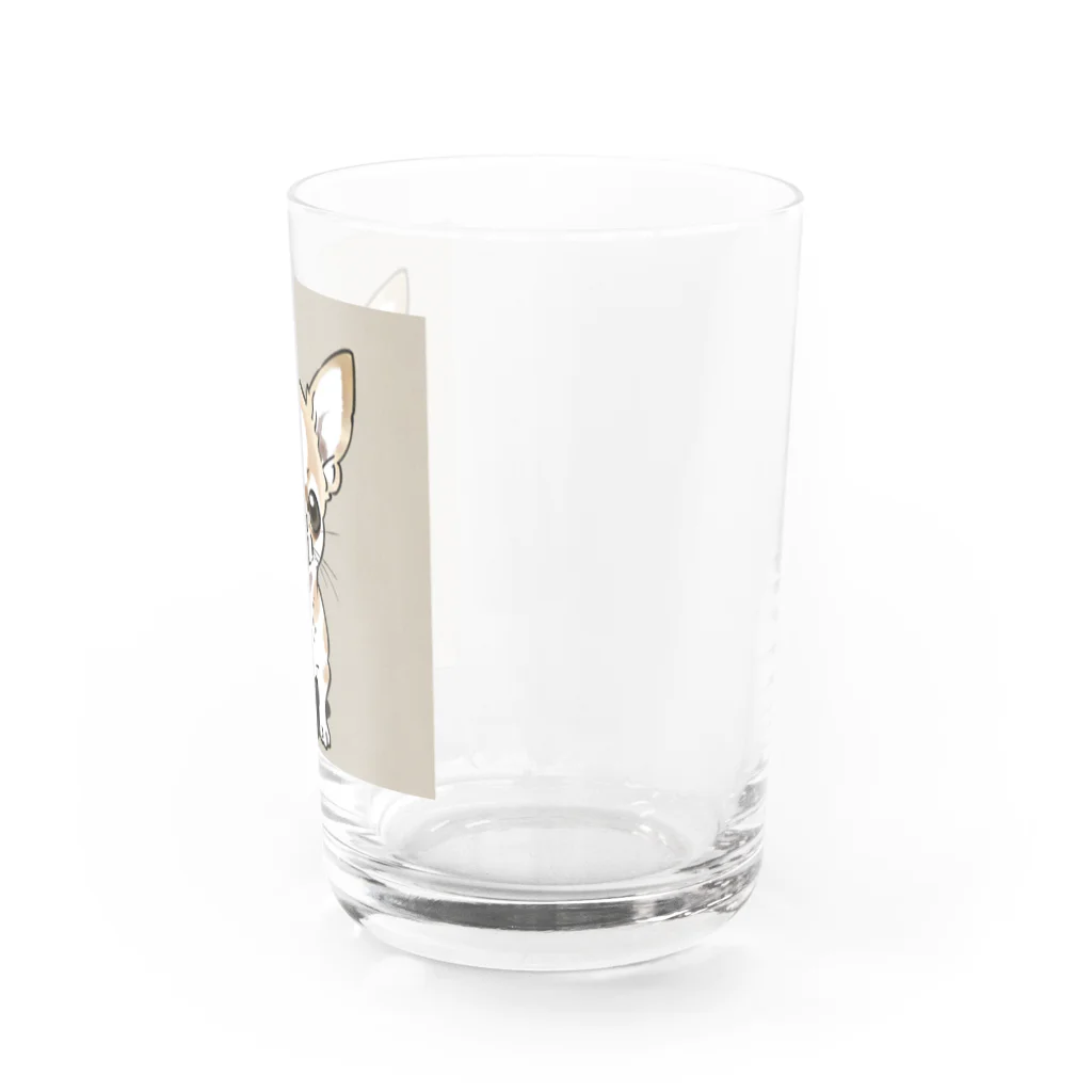 ai美女ショップのチワワのこてつ Water Glass :right