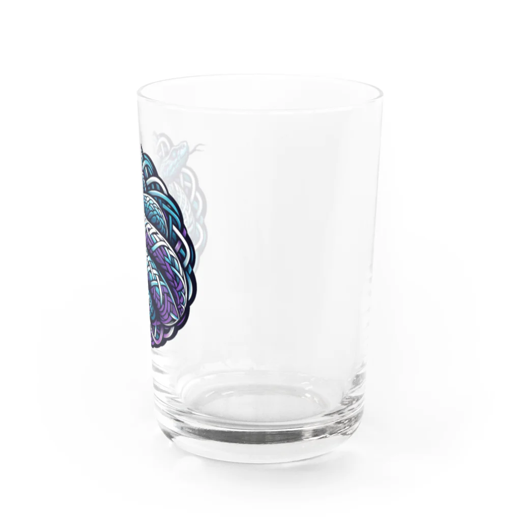 アニマルのりまきのBlue snake 2 Water Glass :right