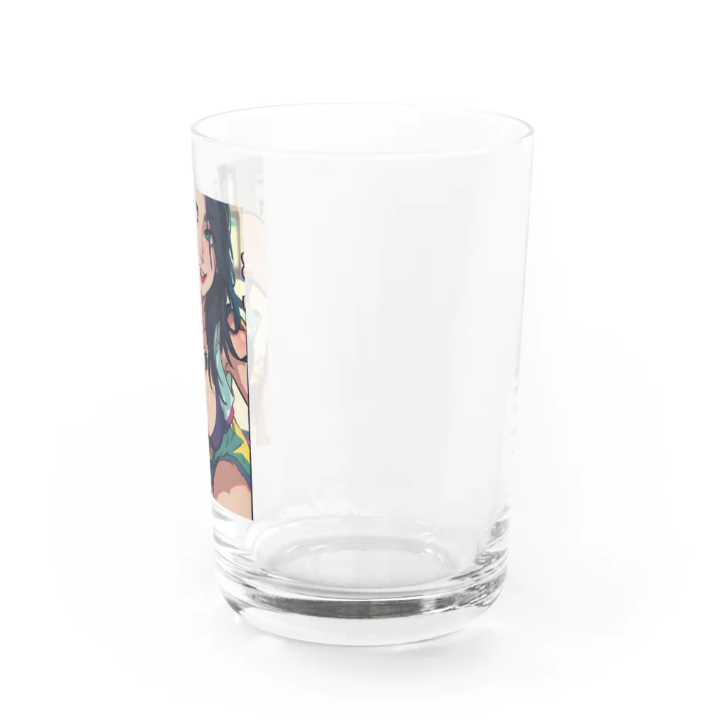 shiba9のビキニガール白 Water Glass :right