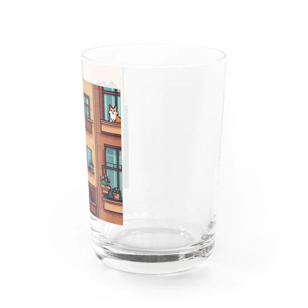 Fufufufuのベランダの猫 Water Glass :right