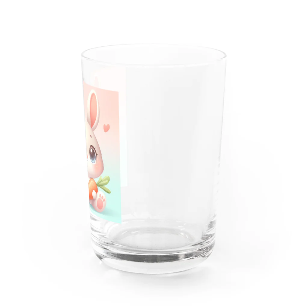 激カワポテぐっずのうるうるうさ子ちゃん🥕 Water Glass :right