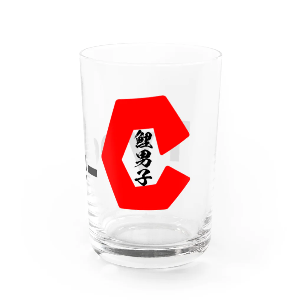 鯉男子 ❙カープ戦同時視聴生配信⚾のタイプC Water Glass :right