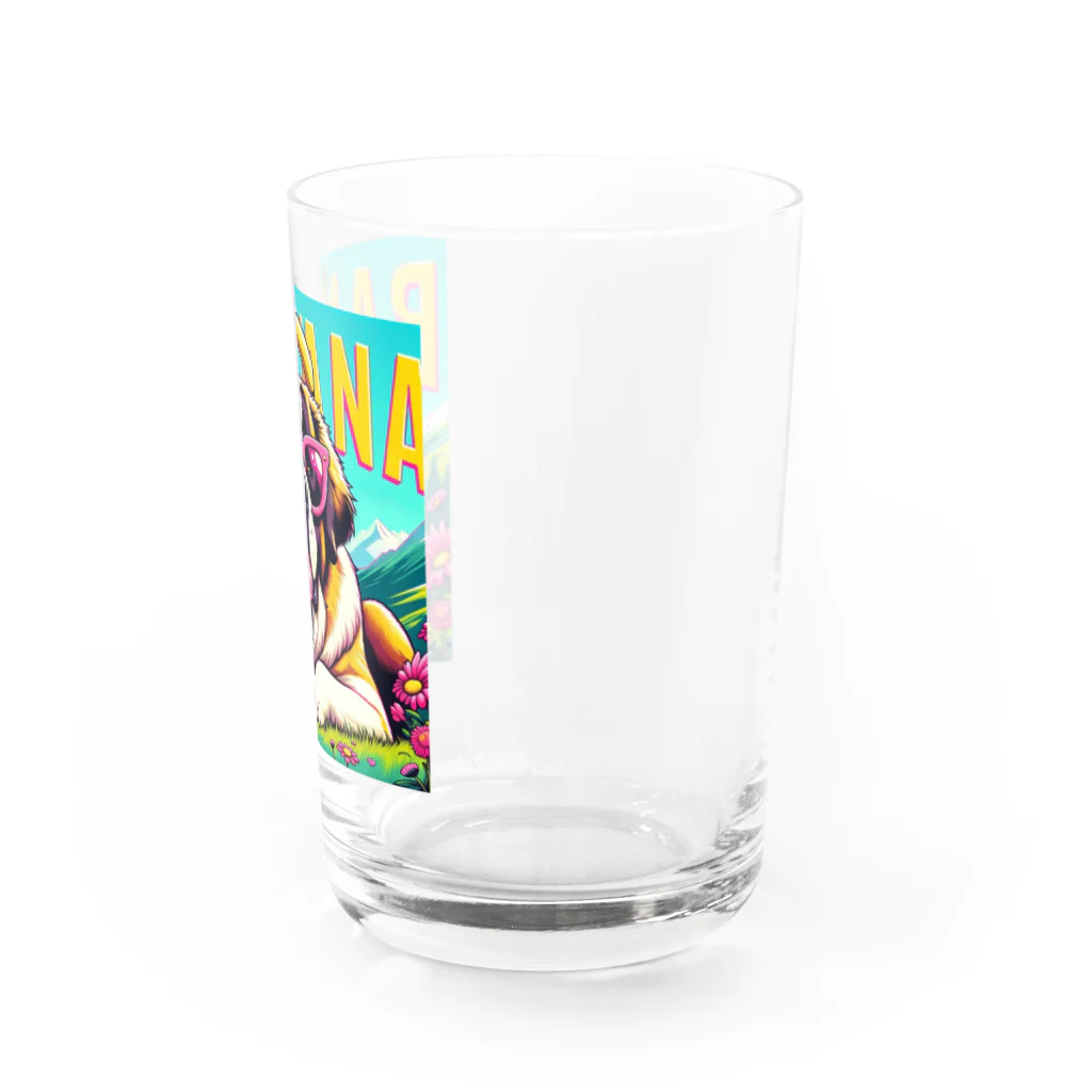 PINK GDのピンクグラサン犬グッズ Water Glass :right