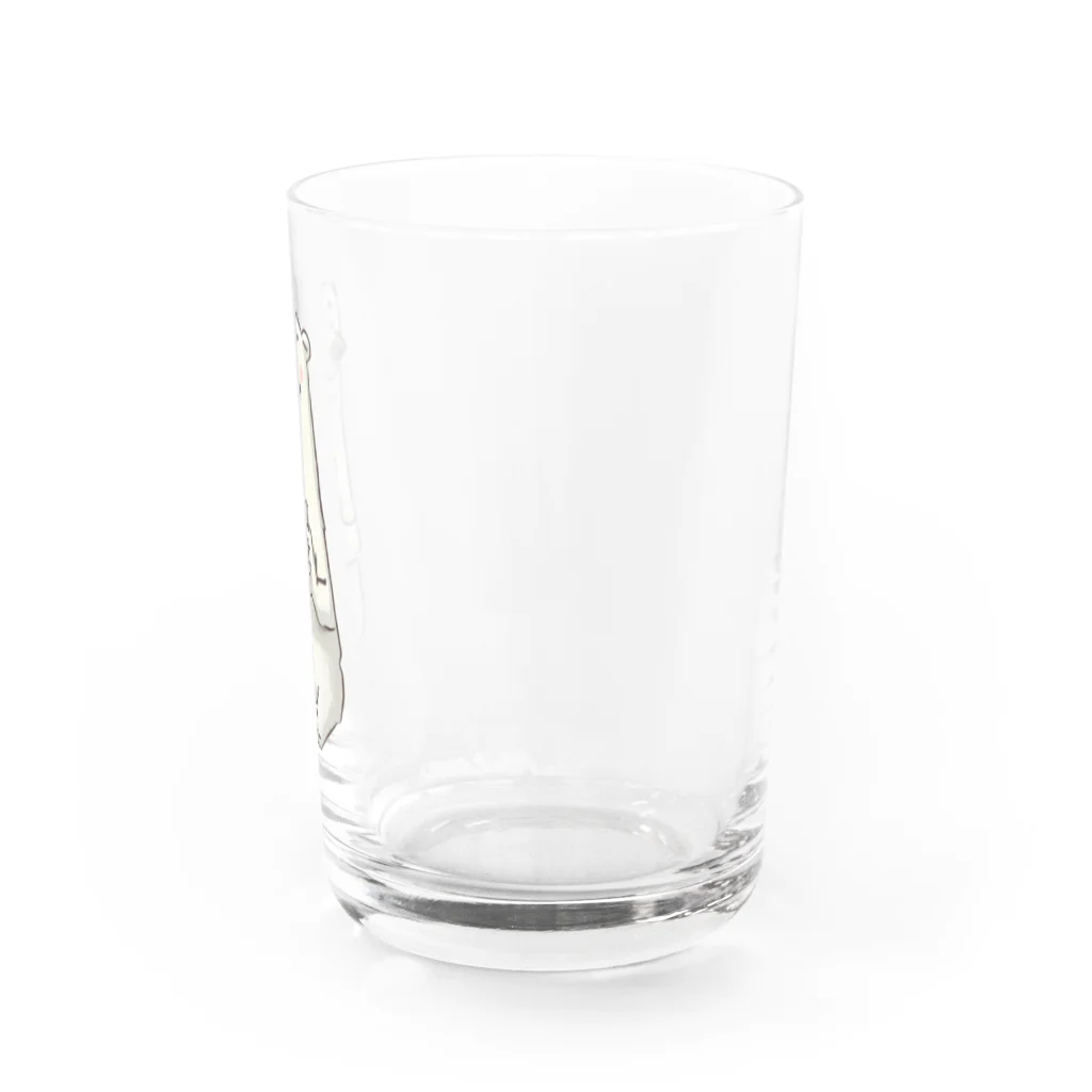 しろくまショップピコピコのスマホを楽しむしろくまさん Water Glass :right