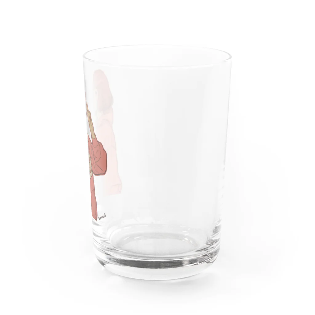 ビール姐さんのすももちゃん Water Glass :right