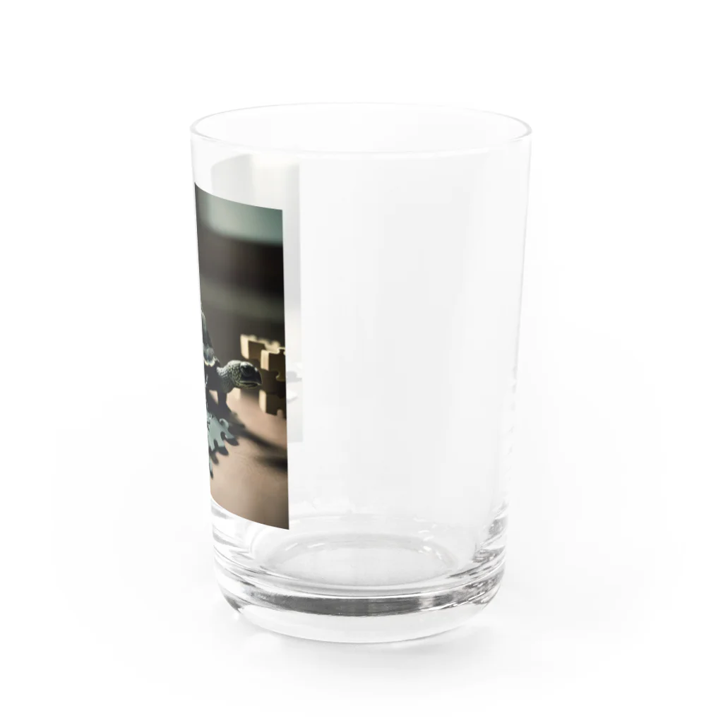 hinn-ketuの６、パズル大好きカメさん Water Glass :right