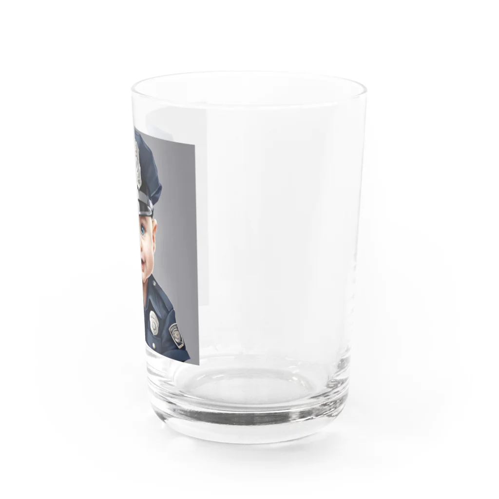 可愛いは宇宙のベビーポリスメン Water Glass :right