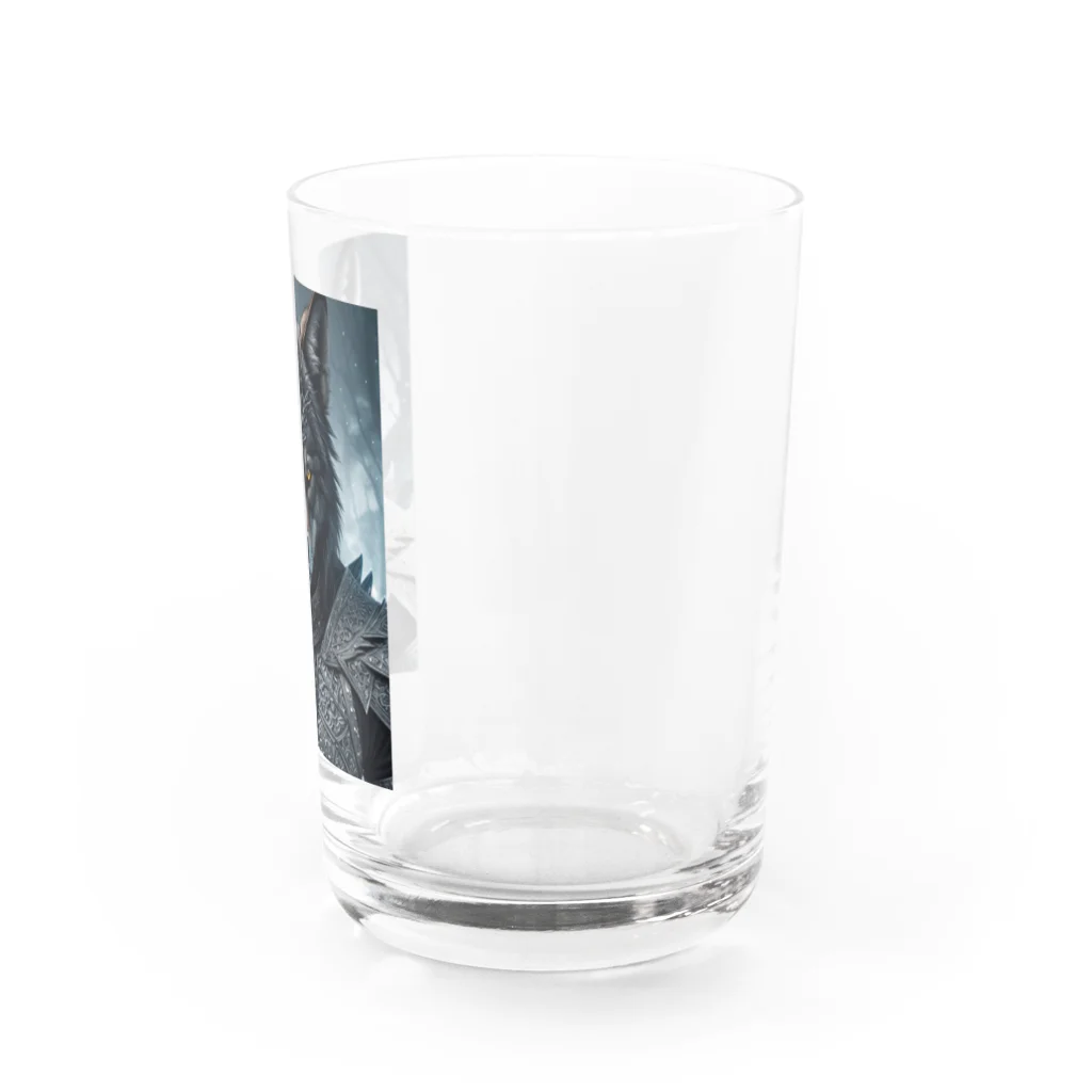 ZZRR12の月夜の守り手 - 狼の守護神 Water Glass :right