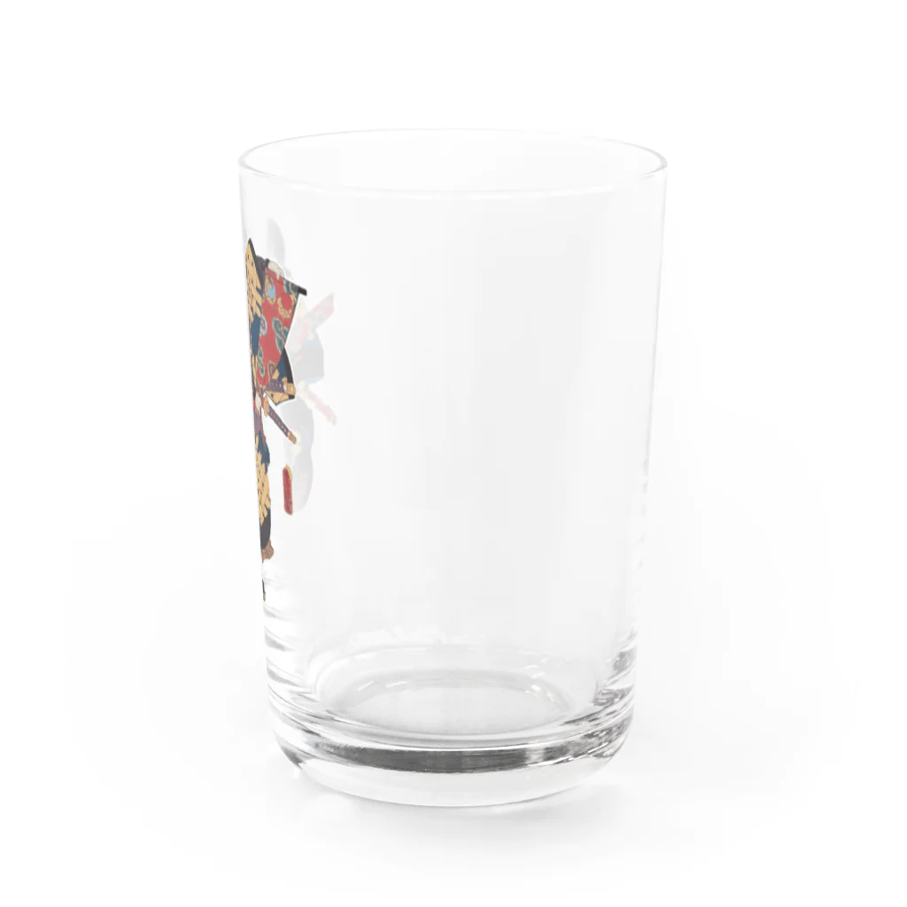 PALA's SHOP　cool、シュール、古風、和風、の源 為朝　(みなもと の ためとも) Water Glass :right