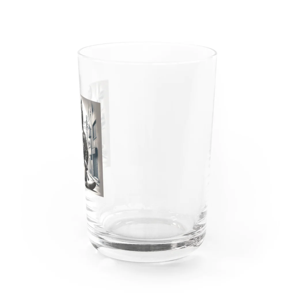 cc-akの男らしいねこ Water Glass :right