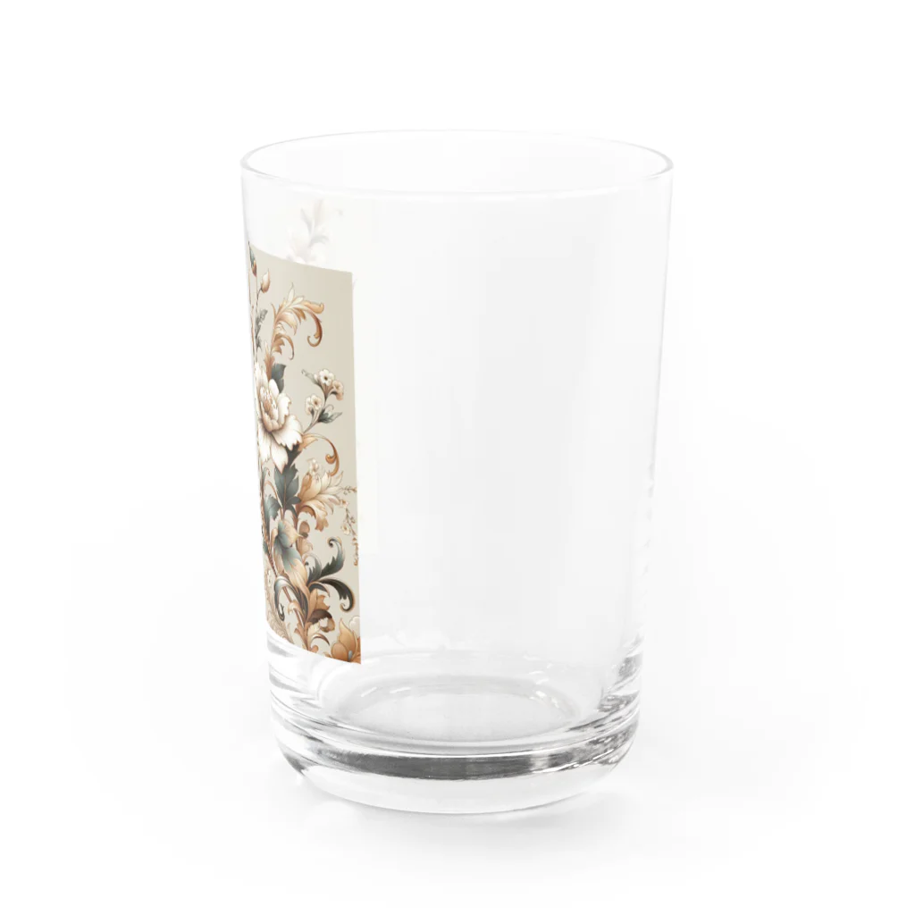 masa_innovatorのElegant Florals Water Glass :right