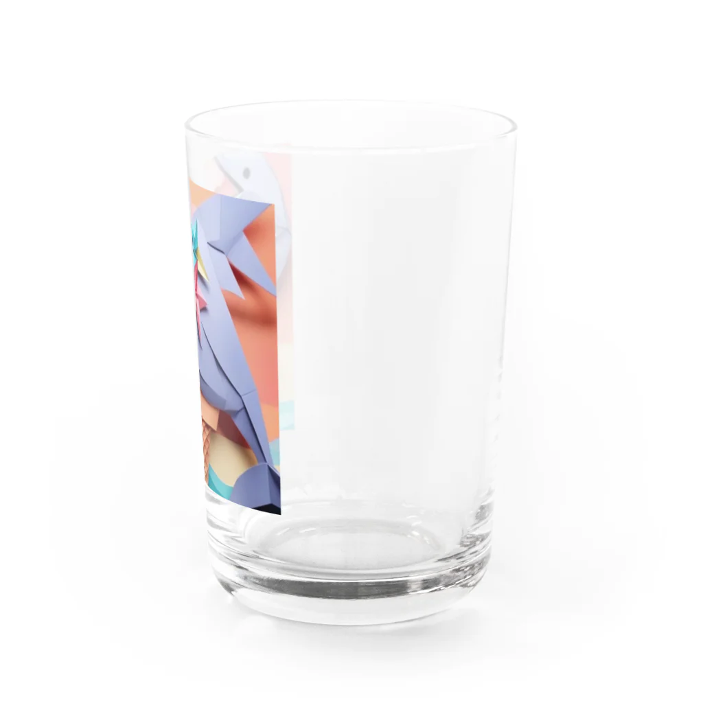 yumiceのice meets オリガミイルカ Water Glass :right