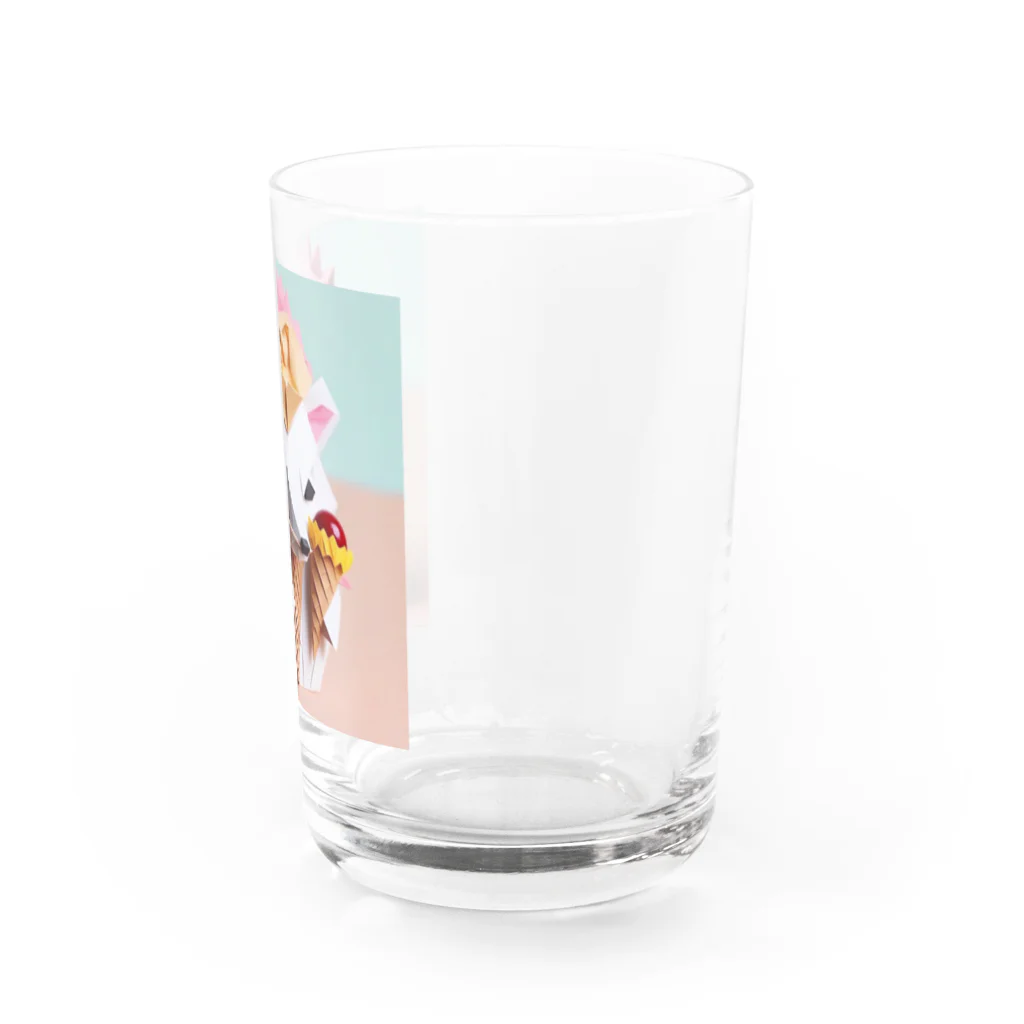 yumiceのice meets オリガミハリネズミ Water Glass :right