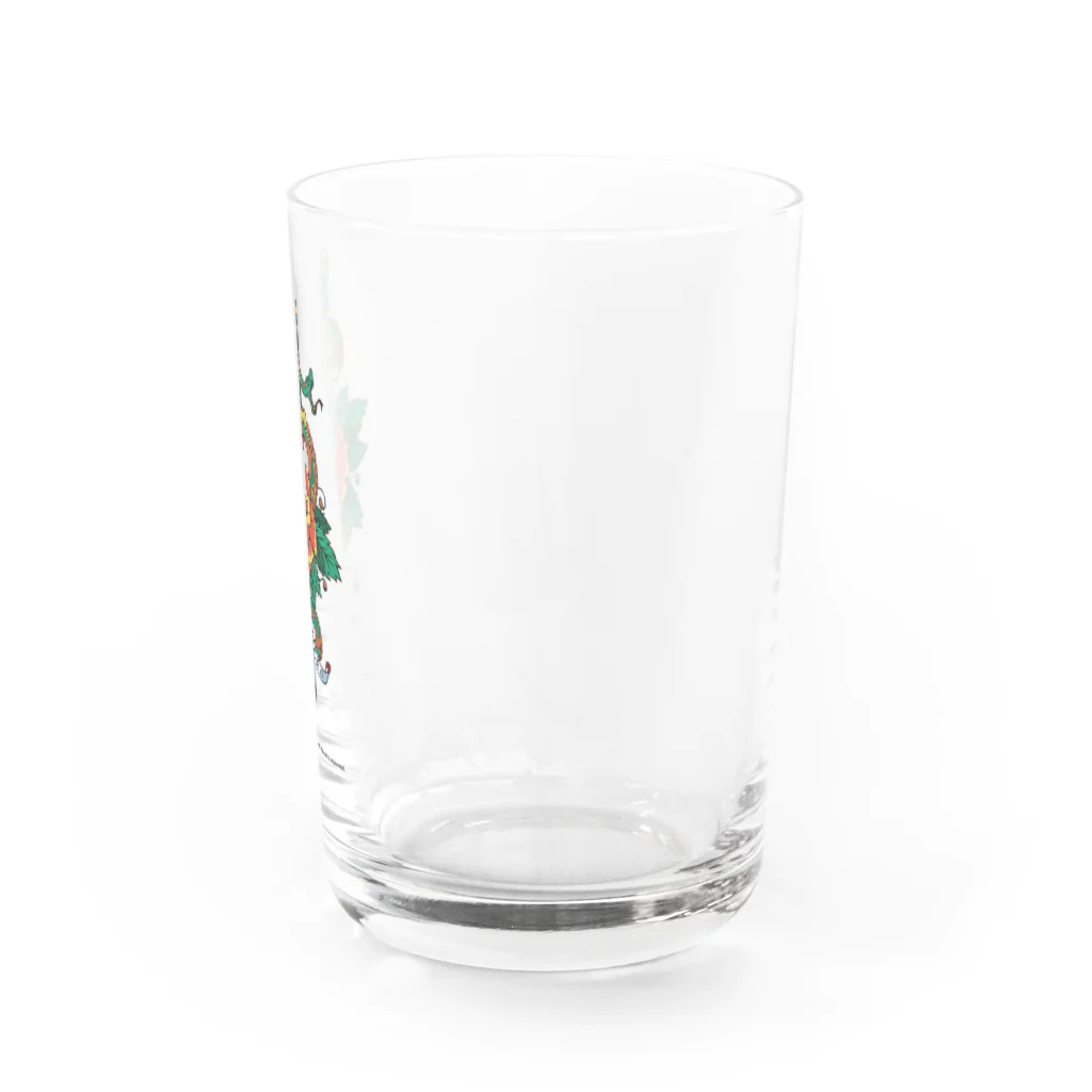 ファンシーTシャツ屋の蛇と薔薇のダガータトゥーデザイン Water Glass :right