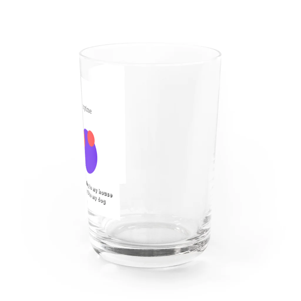 KaiKauWeLa_jiruのいつでも一緒 Water Glass :right