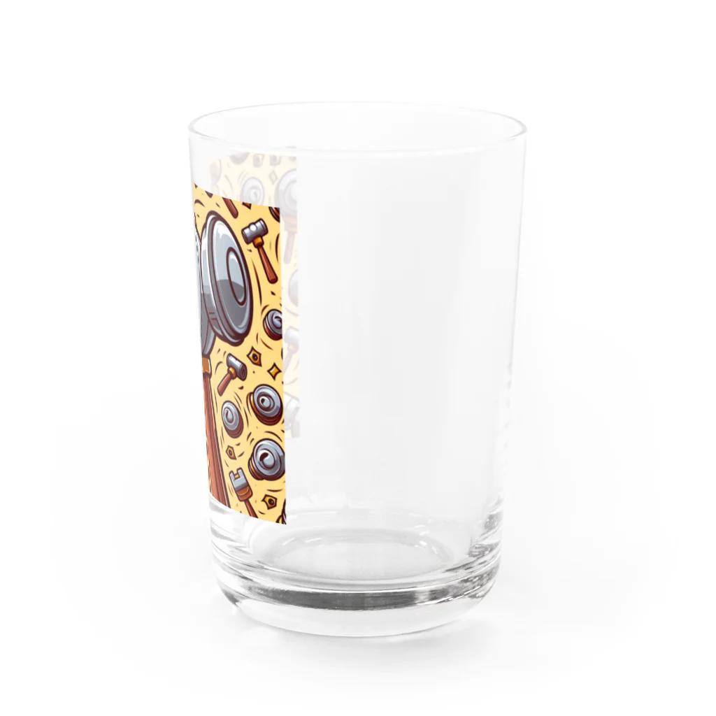 gorimakesの大工シリーズハンマーくん Water Glass :right