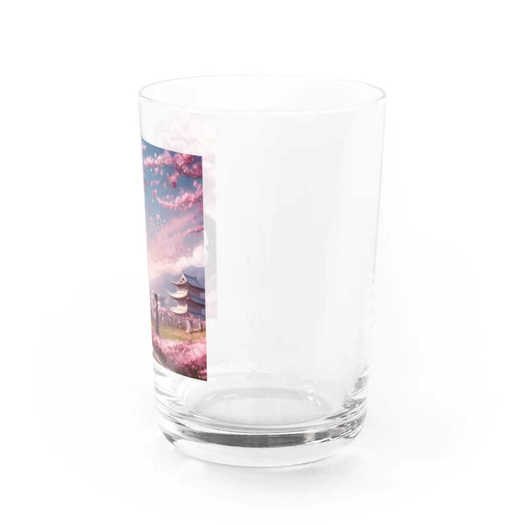 Y.Maeの舞い散る桜 Water Glass :right