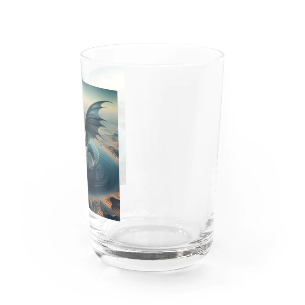 comati12の幻想的な銀龍 Water Glass :right