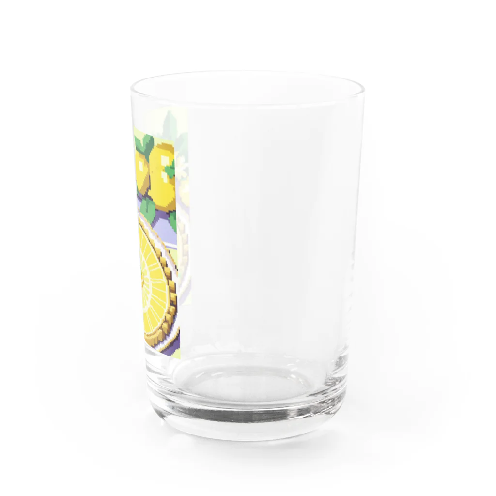 KZ_Graphicsの黄色いレモンタルトのような洋菓子 Water Glass :right