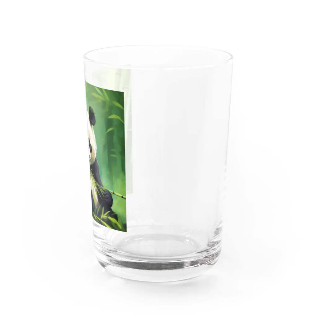 taga-rinの癒しの猫背パンダくん Water Glass :right
